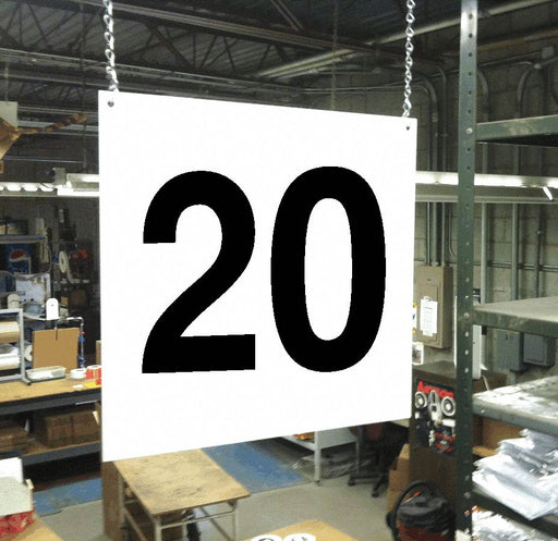 Hanging Aisle Sign Legend 20