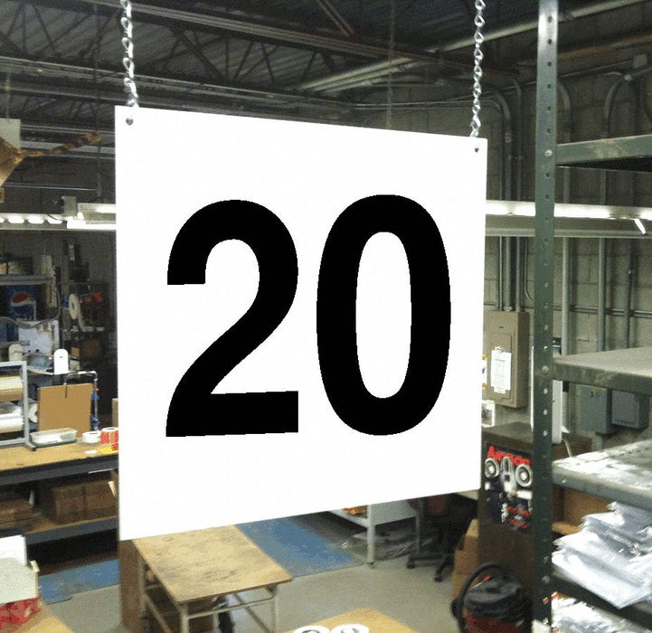Hanging Aisle Sign Legend 20