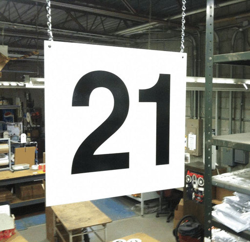 Hanging Aisle Sign Legend 21