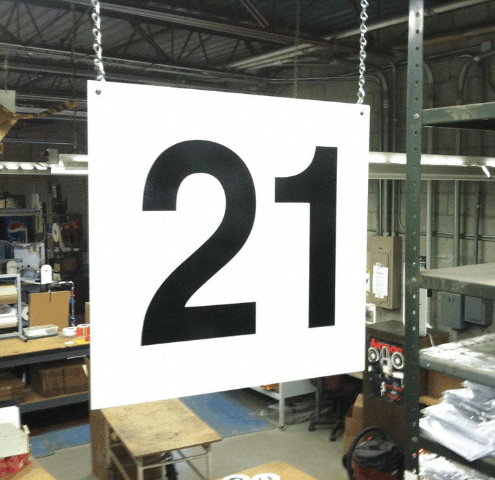 Hanging Aisle Sign Legend 21