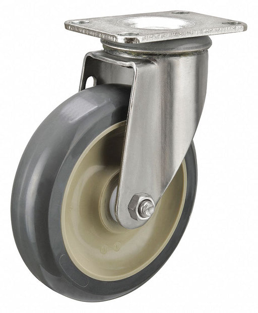 PlateCaster Swivel Polyurethane 6 3/16 H