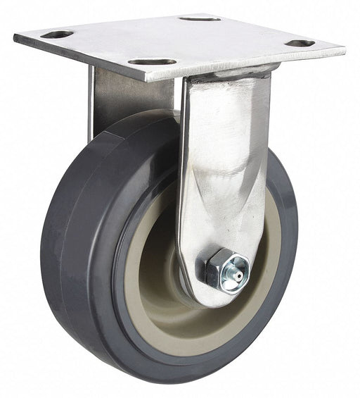 Plate Caster Rigid Polyurethane 6 1/2 H