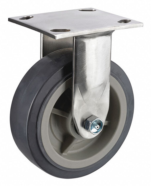 Plate Caster Rigid Polyurethane 7 1/2 H