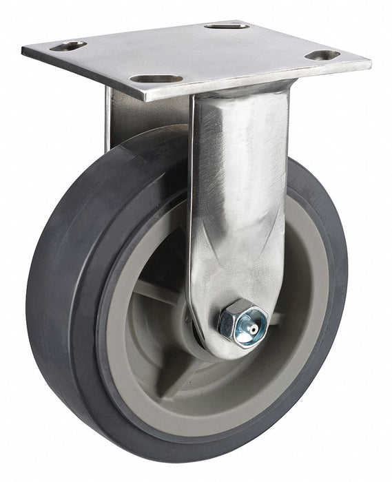 Plate Caster Rigid Polyurethane 7 1/2 H