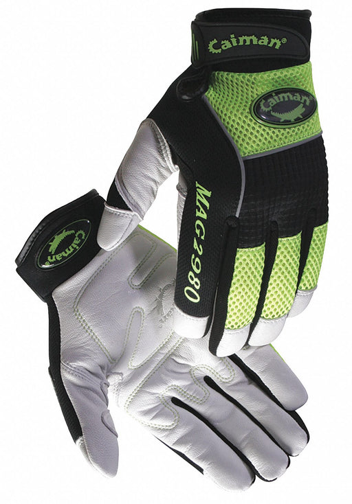 Mechanics Gloves White/Hi-Vis Lime S PR