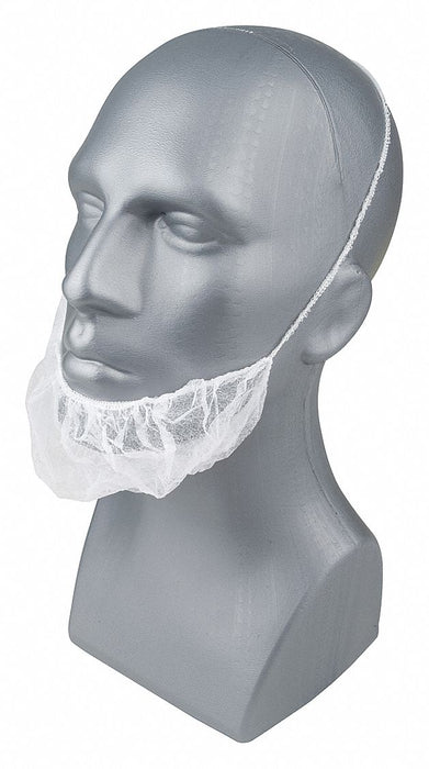 H8277 Beard Cover PP White Universal PK1000