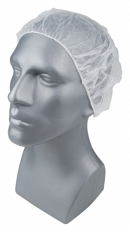 H8278 Bouffant Cap PP White 18 in PK1000