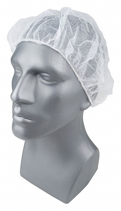 H8281 Bouffant Cap PP White 21 in PK100