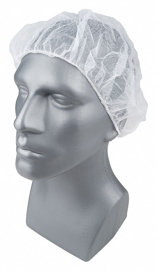 H8281 Bouffant Cap PP White 21 in PK100
