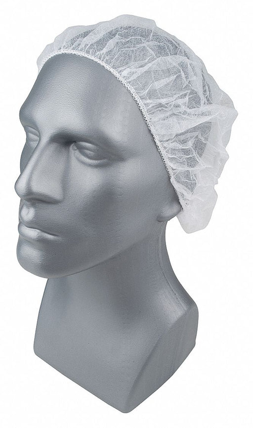 H8280 Bouffant Cap PP White 21 in PK1000