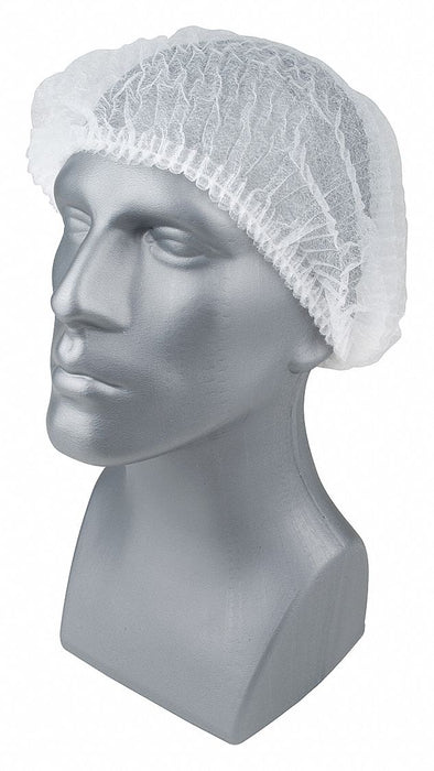 H8287 Bouffant Cap PP White 24 in PK100