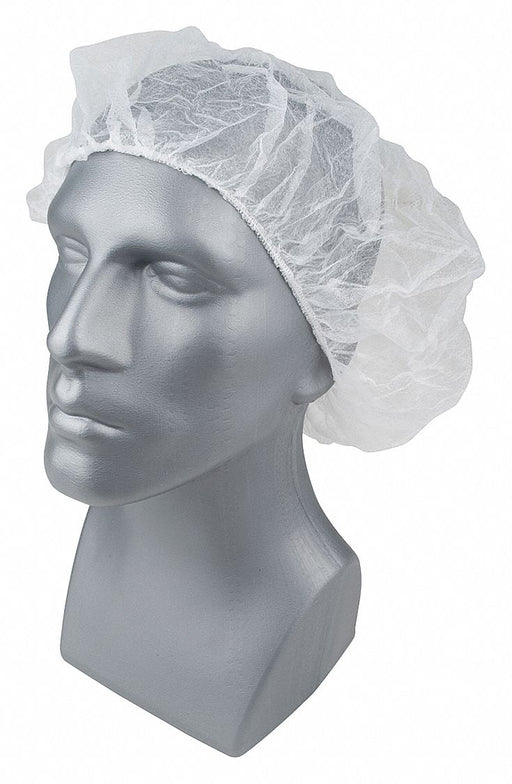 H8285 Bouffant Cap PP White 28 in PK1000