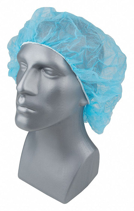 H8285 Bouffant Cap PP Blue 28 in PK1000
