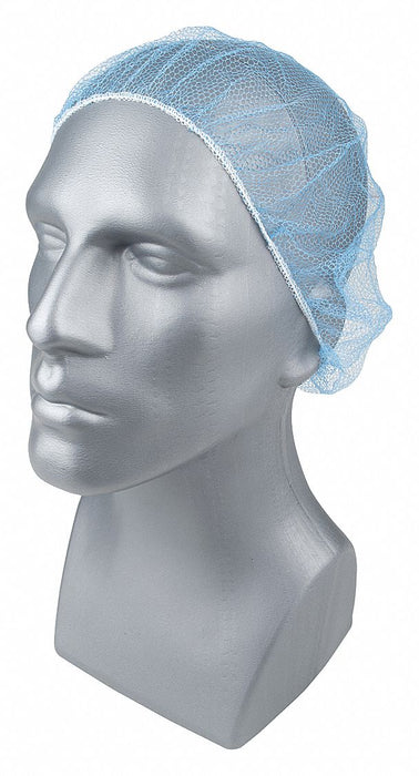 H8286 Hairnet Polyester Blue 18 in PK1000
