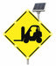 LED Traffic Sign Yellow Solar