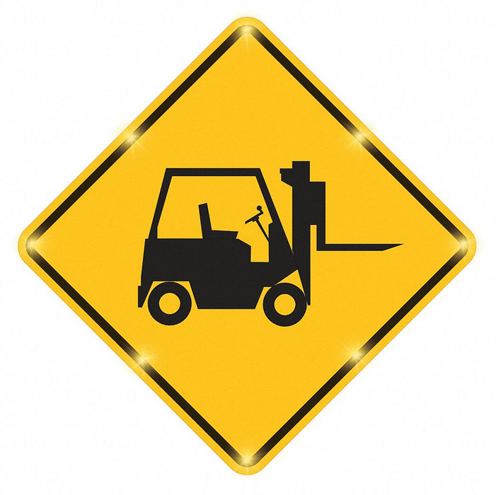 LED Sign Forklift Aluminum 30 x 30 