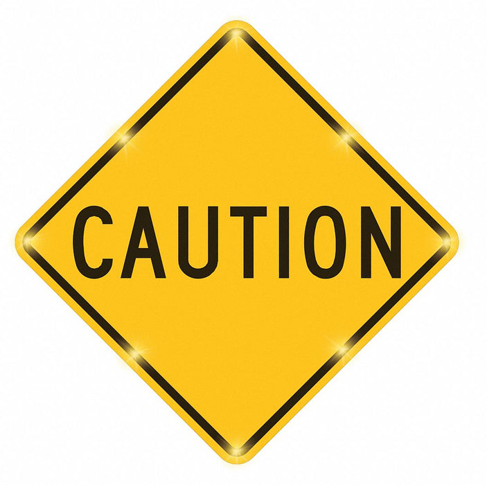 LED Traffic Sign Yellow Plug-In