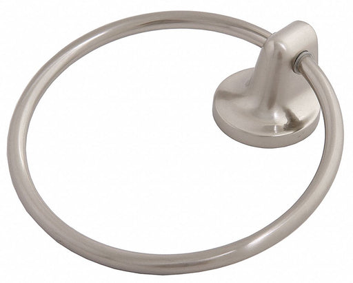Towel Ring Zinc Satin Nickel 6 in w