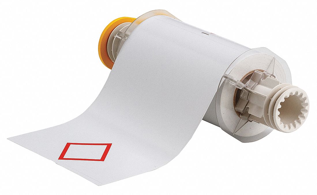 Pre-Cut Label Stock Roll White Gloss