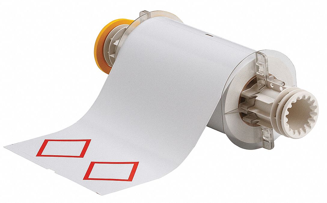 Pre-Cut Label Stock Roll White Gloss