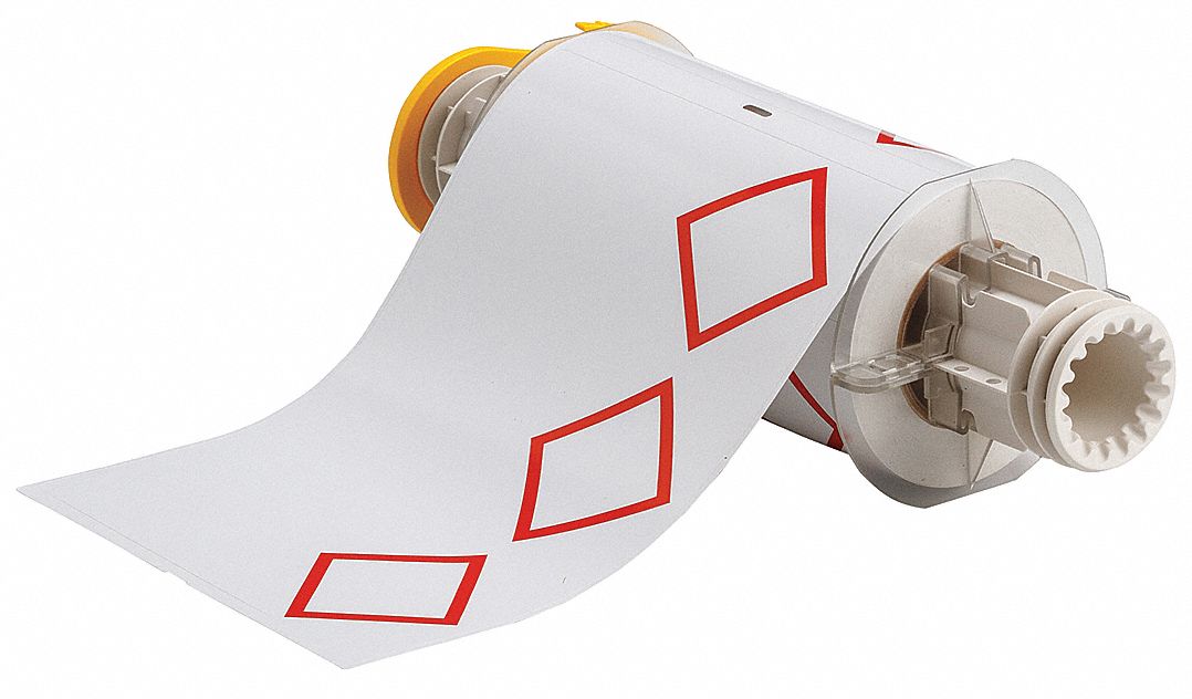 Pre-Cut Label Stock Roll White Gloss