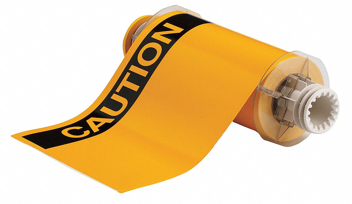 Pre-Cut Label Stock Roll Yellow Gloss