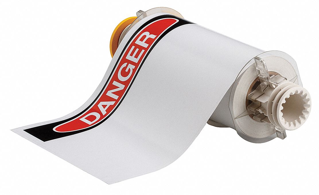 Pre-Cut Label Stock Roll White Gloss