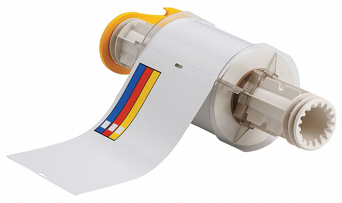 Label Red/Yellow/Blue/White 4x6In Vinyl