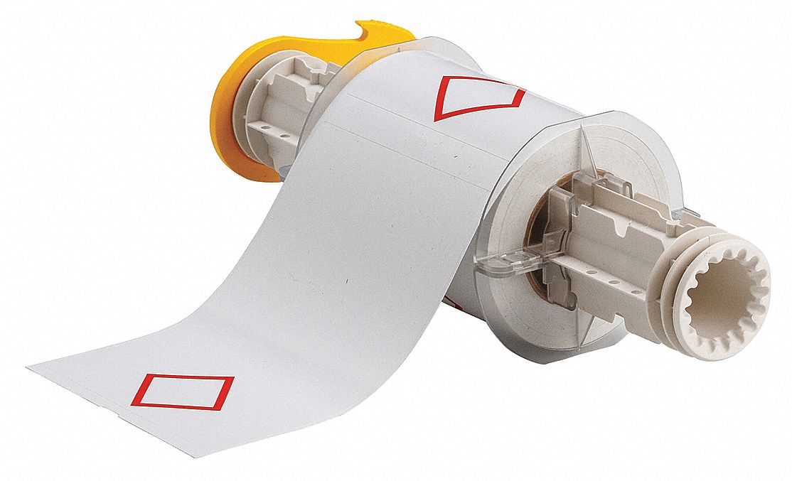 Pre-Cut Label Stock Roll White Gloss