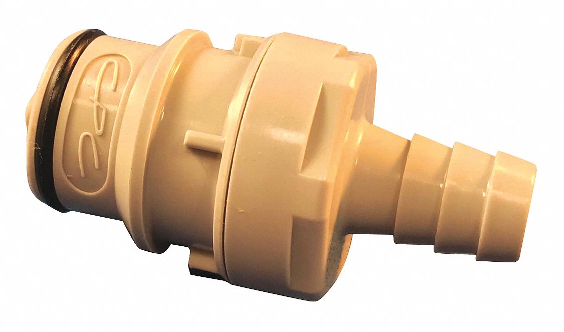Straight Polypropylene MNPT 1/2 in