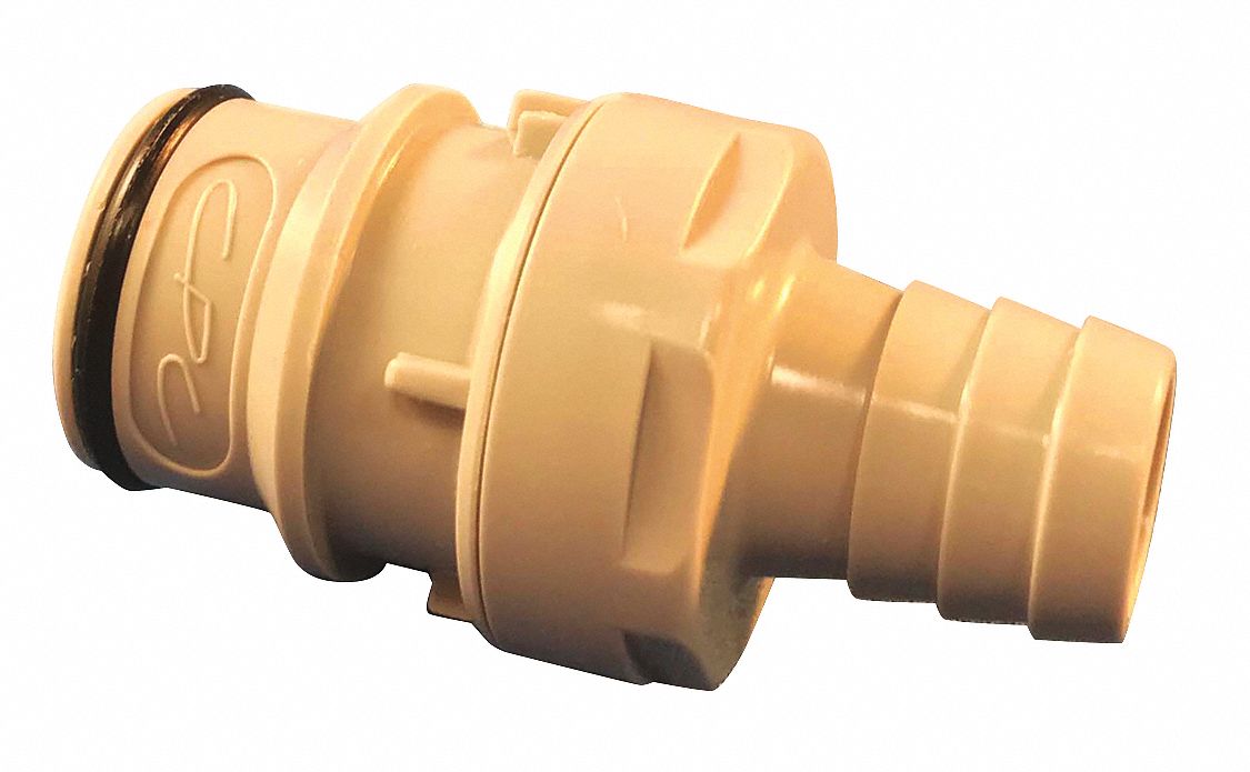 Straight Polypropylene Barbed 3/8 in
