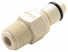 Straight Polypropylene MNPT 1/4 in