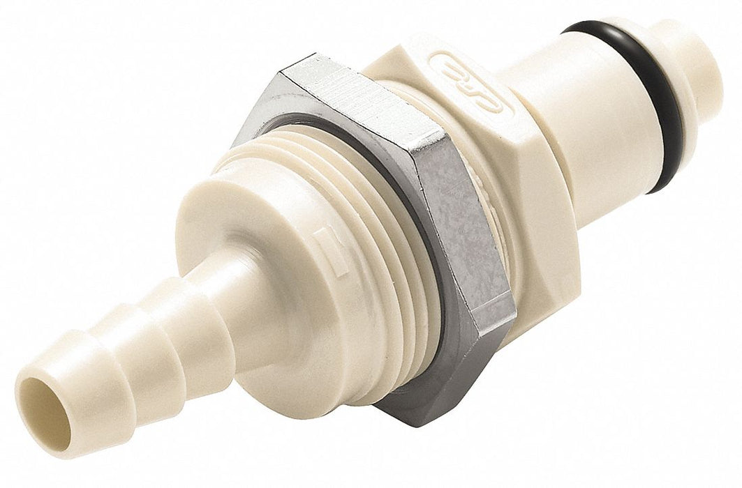 Straight Polypropylene Barbed 1/4 in