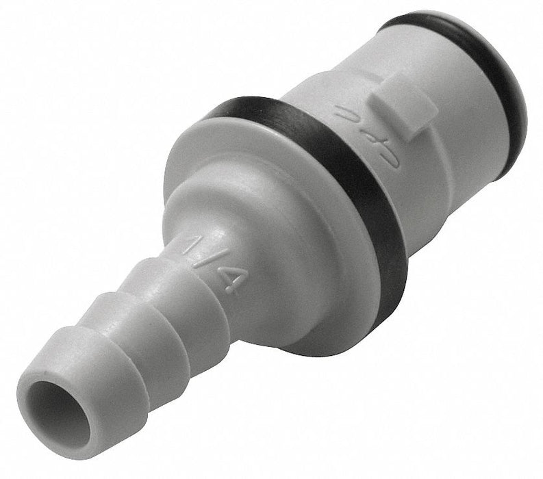 Straight Polypropylene Barbed 1/4 in