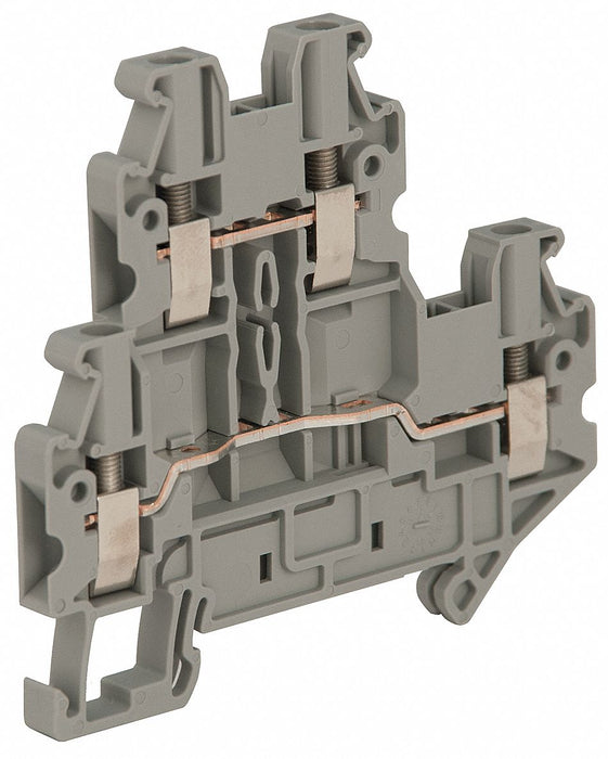 TerminalBlock 20A Gray 600V DINRail