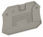 End Barrier Gray Plastic 0.12 in D