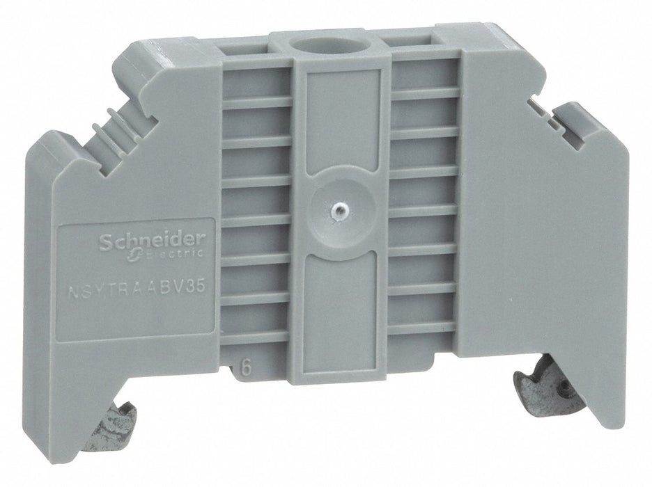 End Clamp Gray Plastic 0.37 in D
