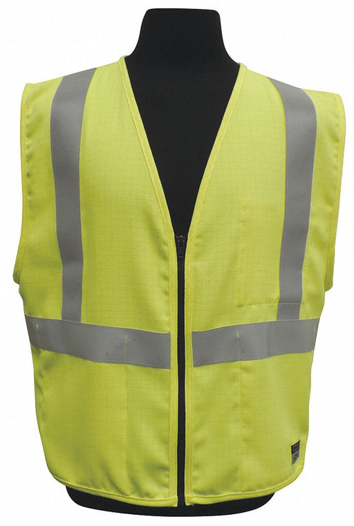 Flame Rsist Hi Vis Vest Class 2 L Lime