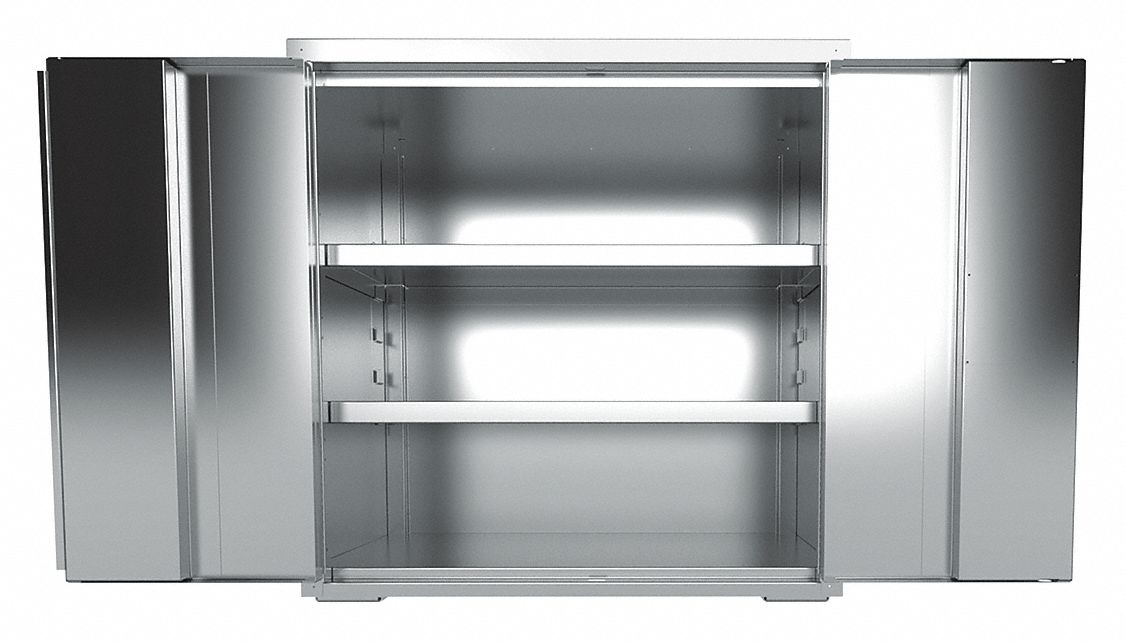 Shelving Cabinet 37 H 48 W Gray