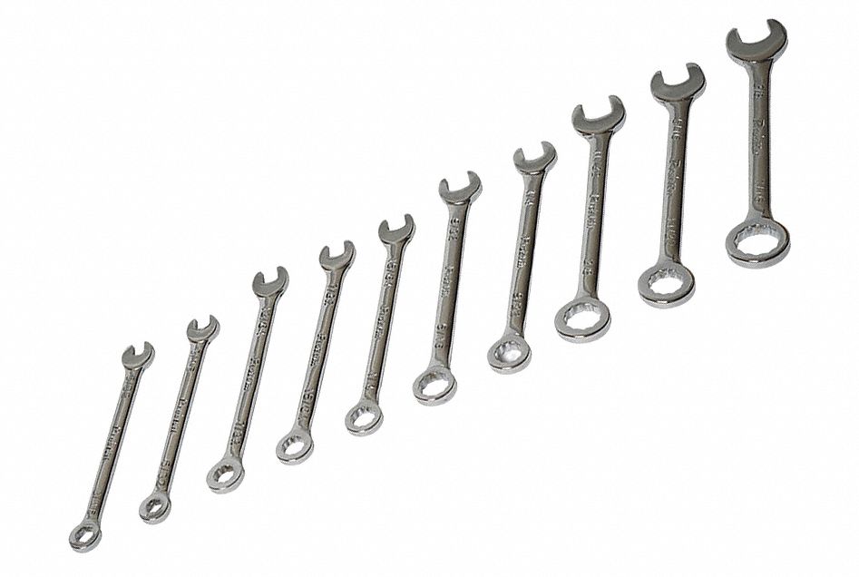 Combo Wrench St Steel Chrome Offset