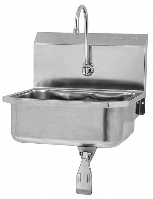 Hand Wash Sink Kit 19 x18 x16.5 Silver