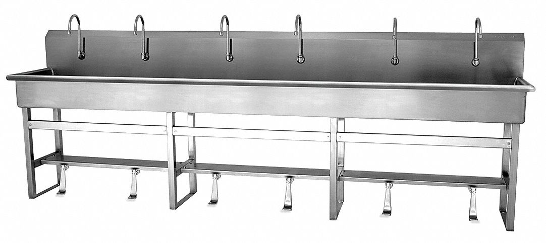 SaniLav Wash Sta Rect 117inx16-1/2inx8in