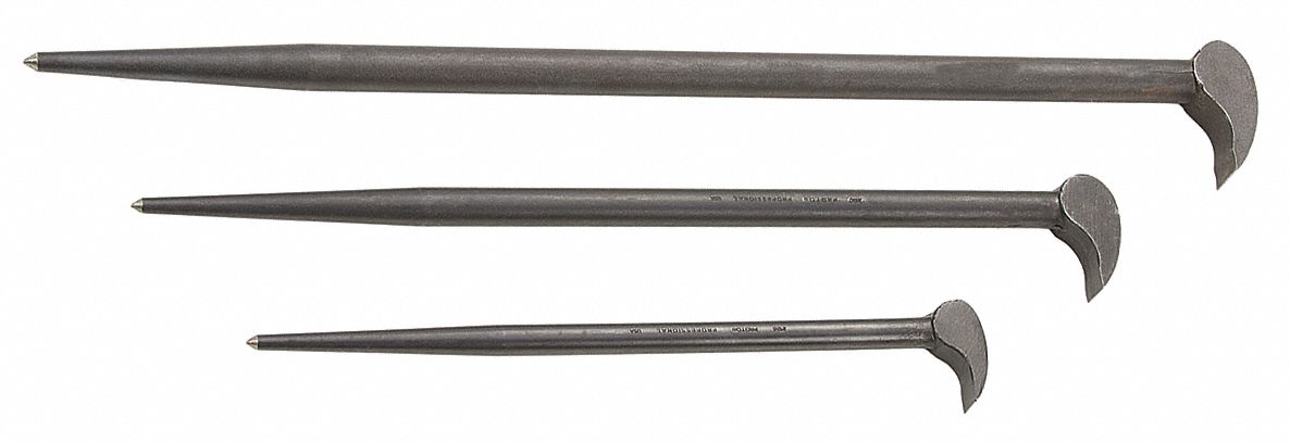 Pry Bar Set Pieces 3 Alloy Steel