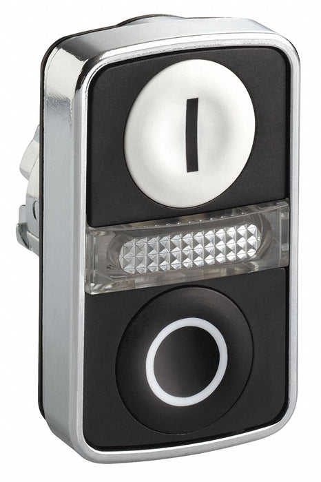 MultiheadOperator Blk Wht NoLamp 22mm