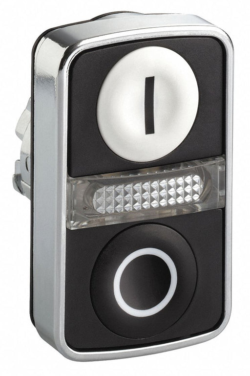 MultiheadOperator Blk Wht NoLamp 22mm