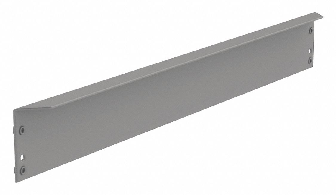 Shelf Support 24In End Support Med Gray