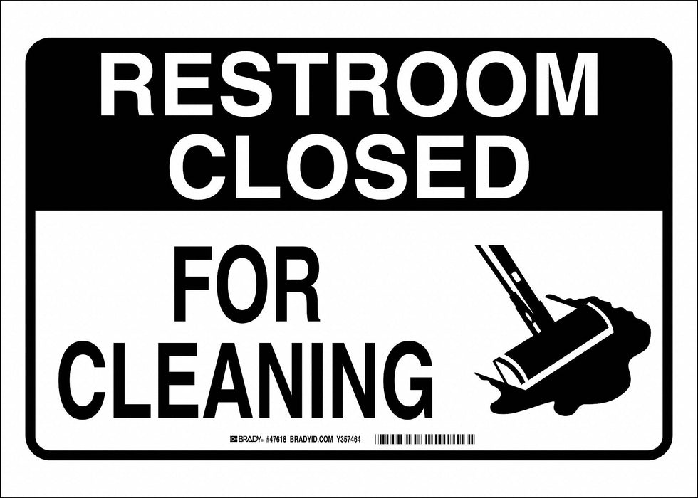 Safety Sign 10 X14 Plastic