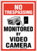 No Trespassing Sign 14X10 English