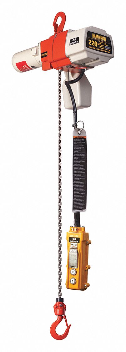 Electric Chain Hoist 220 lb 15 ft 120