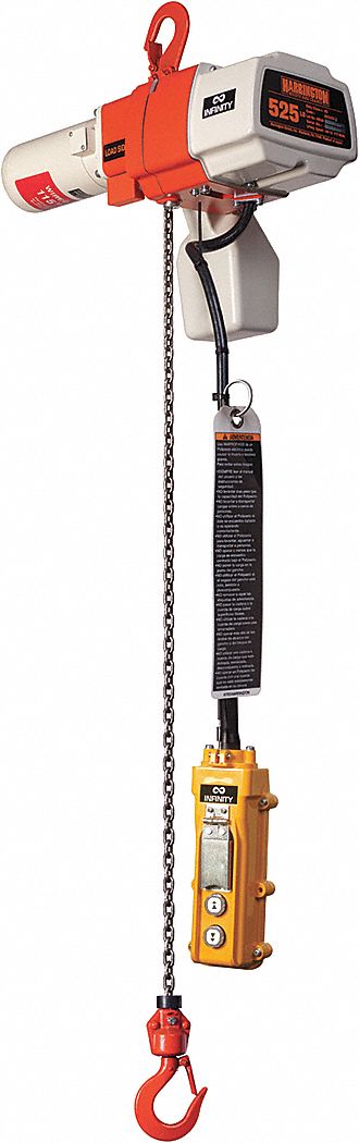Electric Chain Hoist 1050 lb 15 ft 120